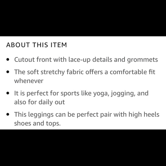 Hot❤️🔥NWT Sexy Lace Up Black Pants - Picture 13 of 14